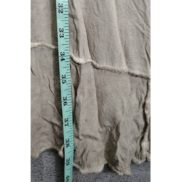 Vici Womens Top High Low Grey Ruffled Deep V-Neck Designer Size Small Layered - Picture 4 of 7